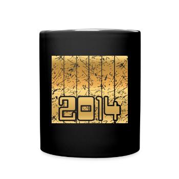 Né en 2014 - Mug uni - noir - Devant