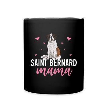 St. Bernard St. Bernard Dog Dog - Full Colour Mug - black - Front