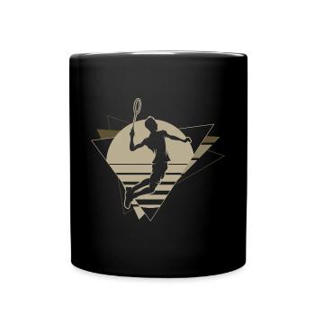 Badminton - Full Colour Mug - black - Front
