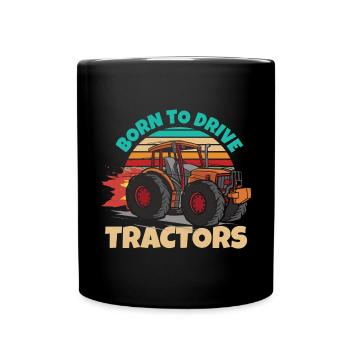 Tractor Boys Vêtements - Mug uni - noir - Devant