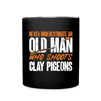 Tir au piège Tir au pigeon en argile Skeet - Mug uni - noir - Devant
