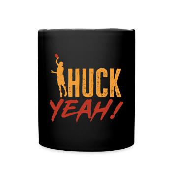 Disque de lancer de frisbee ultime - Mug uni - noir - Devant