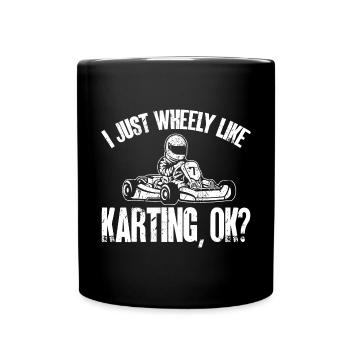 Go Kart Racing Karting Karting - Full Colour Mug - black - Front