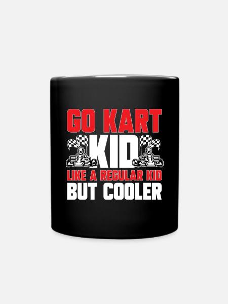 Go Kart Racing Karting Karting - Full Colour Mug - black