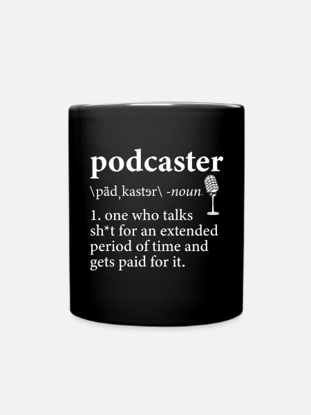 Podcasteur Podcast - Mug uni - noir