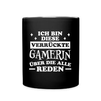 Gamerin Spruch Videospiel Sprüche Gamerin Geschenk - Tasse einfarbig - Schwarz - Vorne