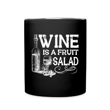 Winzer Wein Spruch für Weinliebhaber - Tasse einfarbig - Schwarz - Vorne