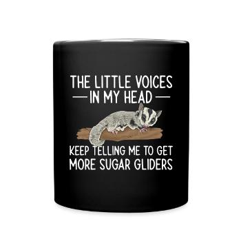 Short-headed glider Sugar Glider - Full Colour Mug - black - Front