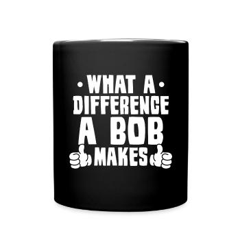 Quelle différence un Bob fait - Mug uni - noir - Devant
