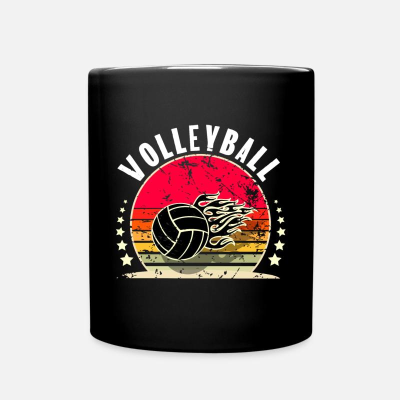 Volleyball - Tasse einfarbig - Schwarz