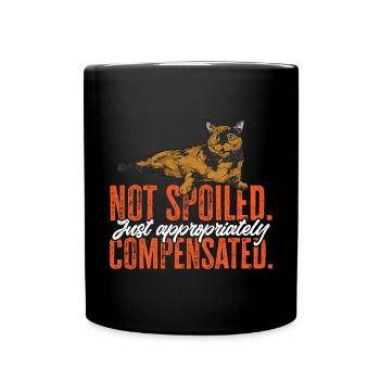 Schildpatt Katze Tortoiseshell Cat Tortie - Tasse einfarbig - Schwarz - Vorne