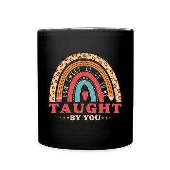 Comme il est doux d’être enseigné par vous - Mug uni - noir - Devant