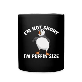 puffin puffin auke birds Lunde - Full Colour Mug - black - Front