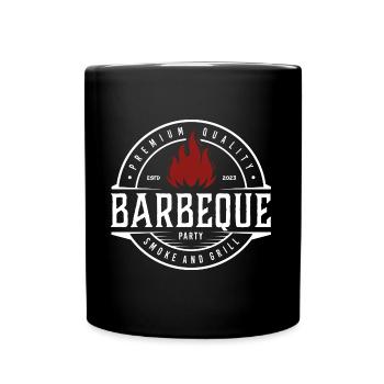 Soirée barbecue - Mug uni - noir - Devant
