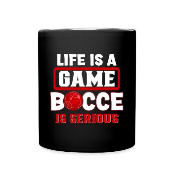 Boccia Spieler Boccia Spiel Boule - Tasse einfarbig - Schwarz - Vorne