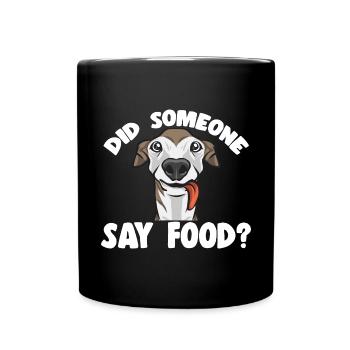 Italienischer Windspiel Windhund Hunde - Tasse einfarbig - Schwarz - Vorne