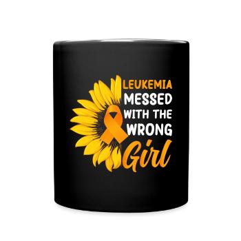 Leukemia Awareness Month Leukemia Survivor - Full Colour Mug - black - Front