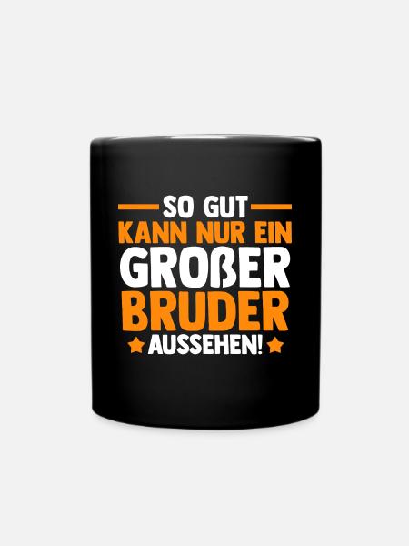 Familienmotiv Bruder - Tasse einfarbig - Schwarz
