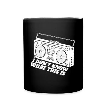 I Have No Idea What This Is Retro Born in 70s 80s - Full Colour Mug - black - Front