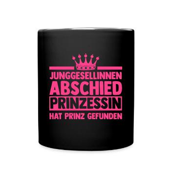 Braut Hochzeit Heiraten Junggesellenabschied - Tasse einfarbig - Schwarz - Vorne
