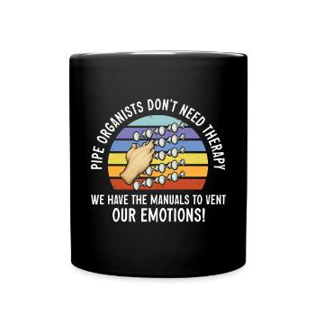 Organist: Organist, Church Organist, Organ - Full Colour Mug - black - Front
