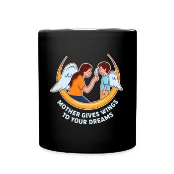 Conception de rêves de fête des mères - Mug uni - noir - Devant