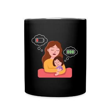 Mother's Day Power Design - Full Colour Mug - black - Front