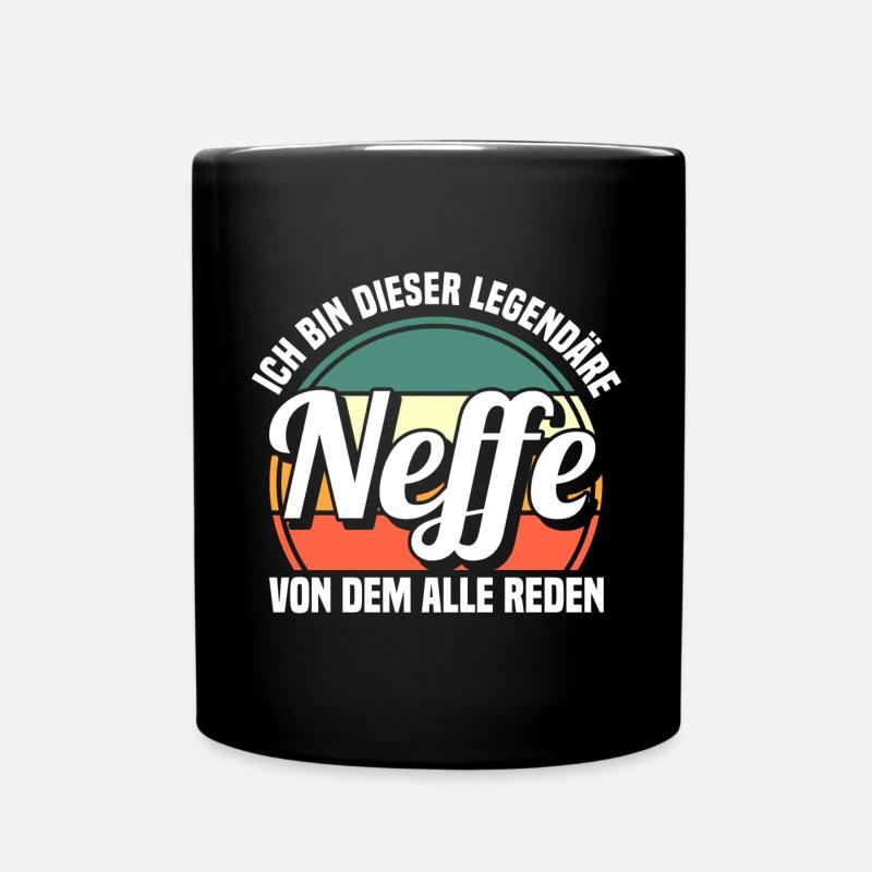 Neffe - Tasse einfarbig - Schwarz