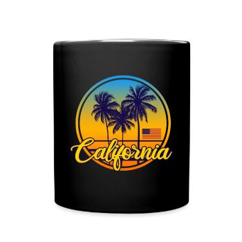 California, CA, USA, America - Full Colour Mug - black - Front