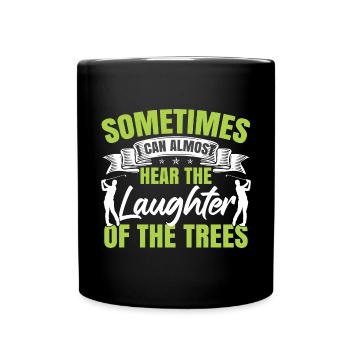 Golf Lustiger Spruch Golfen - Tasse einfarbig - Schwarz - Vorne