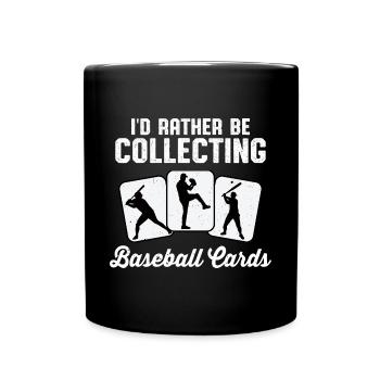 Je préfère collectionner les cartes de baseball Men Collec - Mug uni - noir - Devant