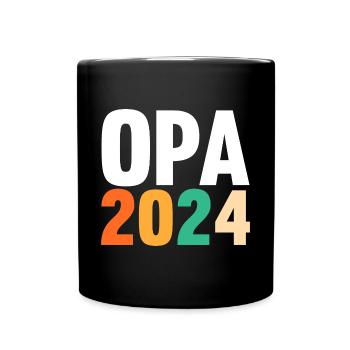 Werdender Opa 2037 - Tasse einfarbig - Schwarz - Vorne