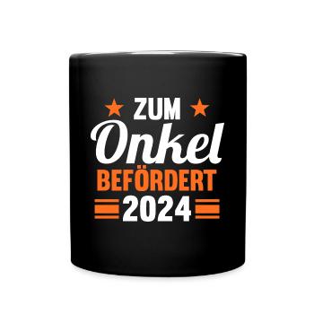 Werdender Onkel 2042 - Tasse einfarbig - Schwarz - Vorne