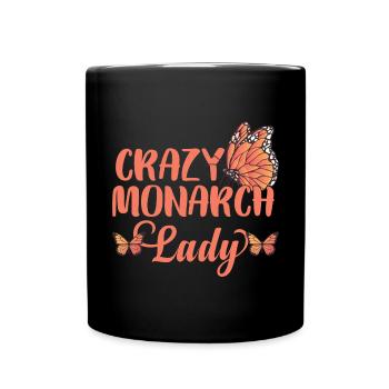 Monarque Femmes Papillon Drôle - Mug uni - noir - Devant
