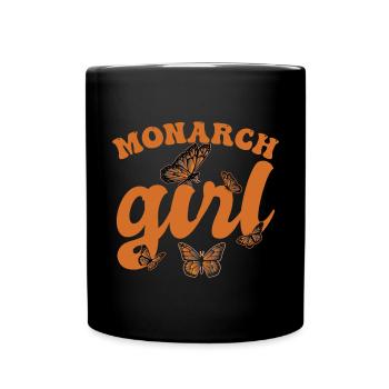 Monarch Girl - Full Colour Mug - black - Front