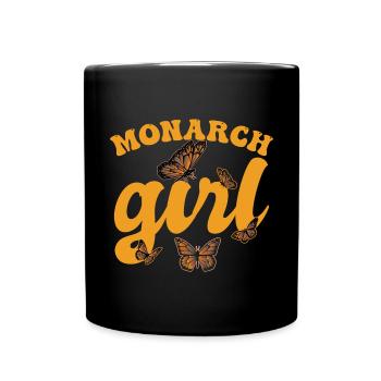 Monarch Girl - Full Colour Mug - black - Front
