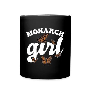Monarch Girl - Full Colour Mug - black - Front