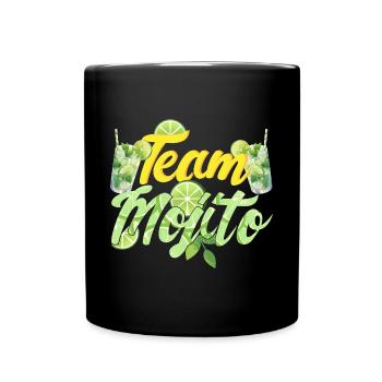 Team Mojito - Tasse einfarbig - Schwarz - Vorne