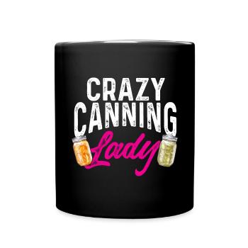 Einmachen Einkochen Lebensmitteln Konservieren - Tasse einfarbig - Schwarz - Vorne