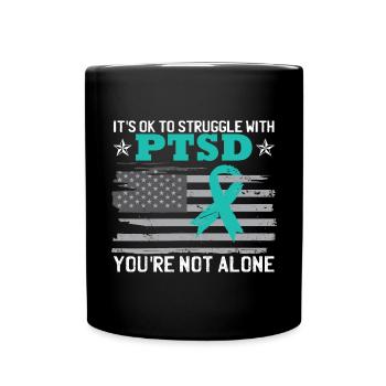 PTSD Awareness Month - Full Colour Mug - black - Front
