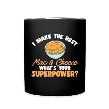 Macaroni Cheese Lover Mac And Cheese - Full Colour Mug - black - Front