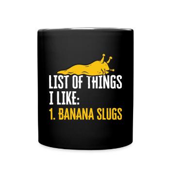 Banana Snail Snail - Full Colour Mug - black - Front