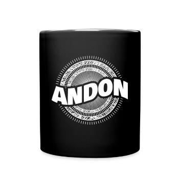 Man Andon - Full Colour Mug - black - Front