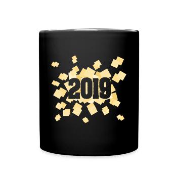 Year: 2019 - Full Colour Mug - black - Front
