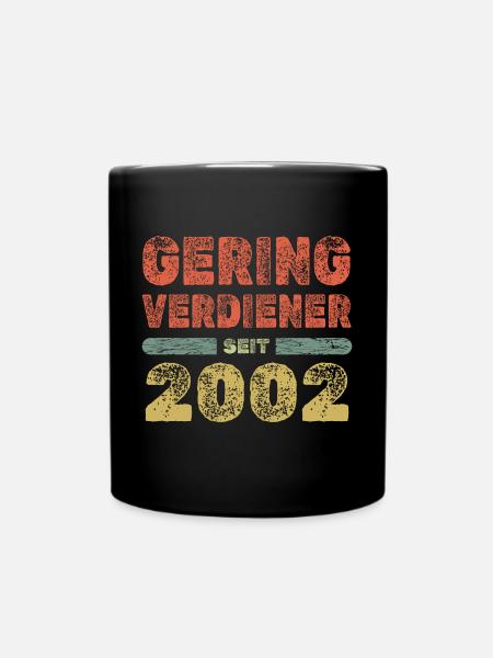 2002 2002 - Tasse einfarbig - Schwarz