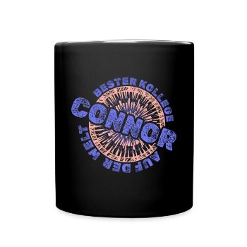 Vorname Connor - Tasse einfarbig - Schwarz - Vorne
