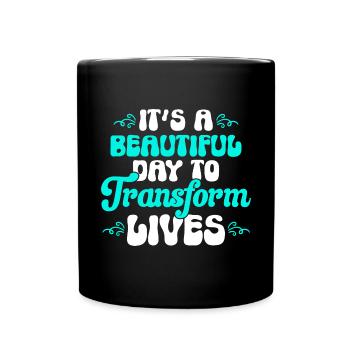 Health Coach Nutritionist Life Coach - Full Colour Mug - black - Front