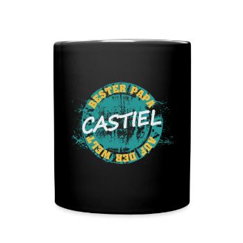 Vatertag Castiel - Tasse einfarbig - Schwarz - Vorne