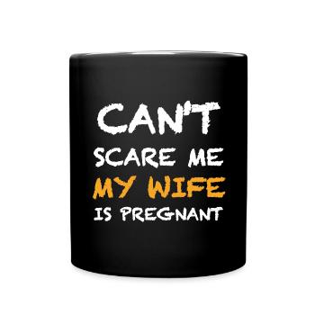 My wife is pregnant | Halloween, Fear - Full Colour Mug - black - Front