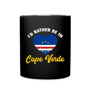 Cape Verde flag Cabo Verde flag - Full Colour Mug - black - Front